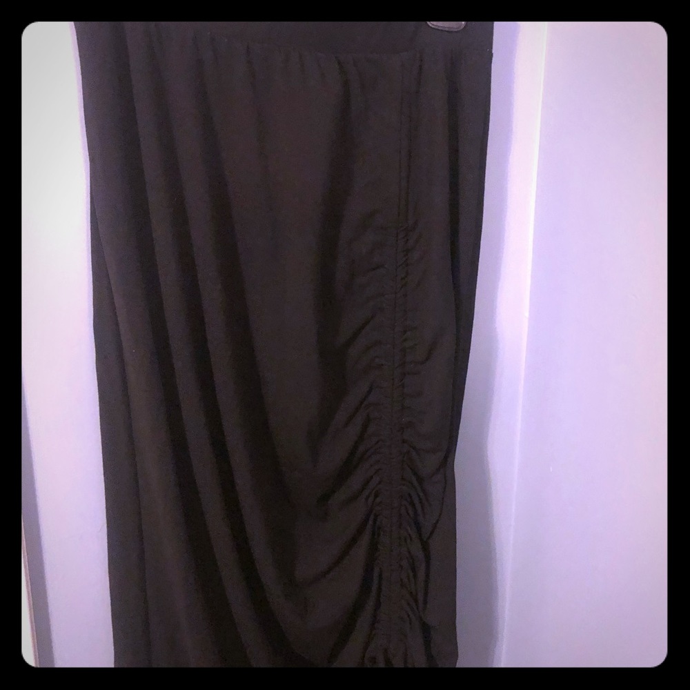 Long, black, skirt